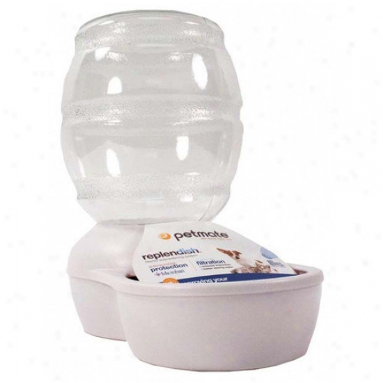 Petmate Replendish Pet Waterer With Microban In Pearl Of a ~ color