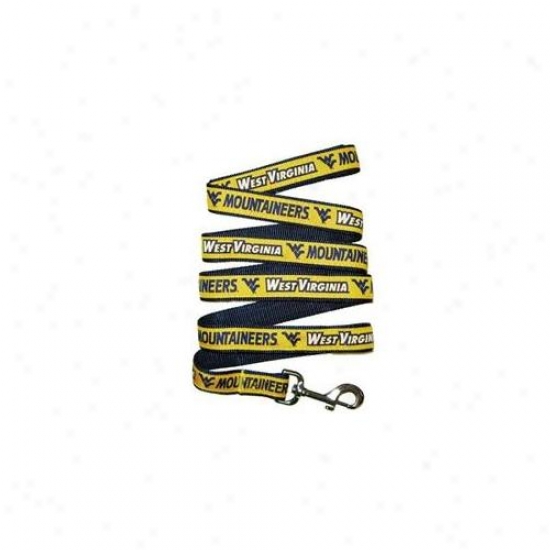 Pets First Wvl--m West Virginia Ujiversity Leash Medium