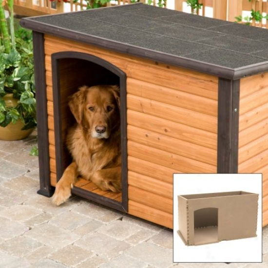 Precision Extreme Outback Log Cabin Dog House And Insulation Kit