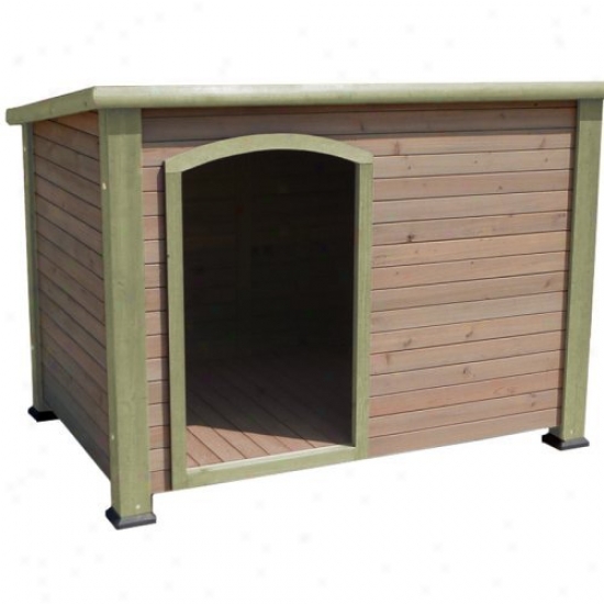 Precision Extreme Outback Log Cabin Dog House - Green