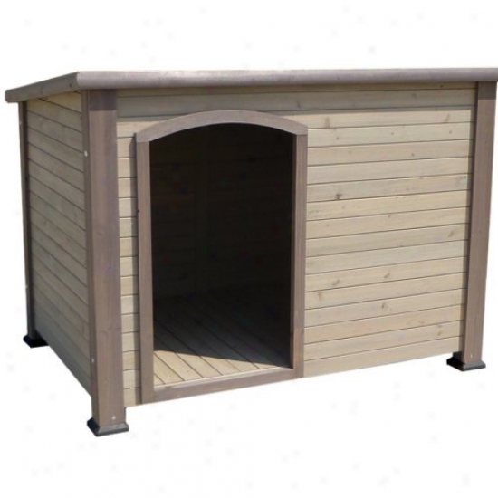 Precision Extreme Outback Log Cabin Dog Hotel - Grey