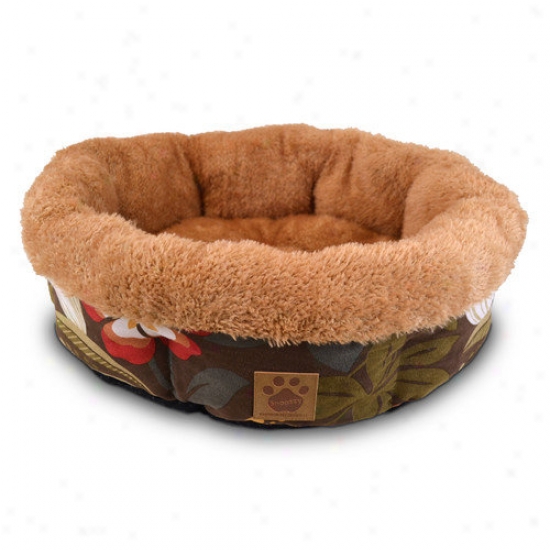 Prcision Pet Products Natural Surroundings Floral Shearling Plump Dog Em~