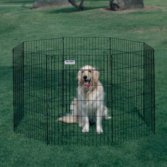 Precision Ultimate Dog Exercise Pen - Black