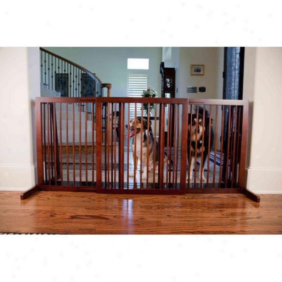 Primetime Petz Slide Pet Gate In Walnut