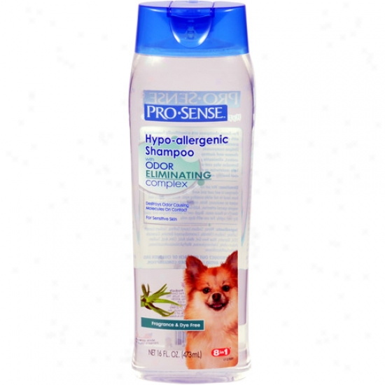 Pro-sense Hypo-allergenic Fragrance & Dye Free Dog Shamppoo With Odor-eliminating Complex, 16 Oz