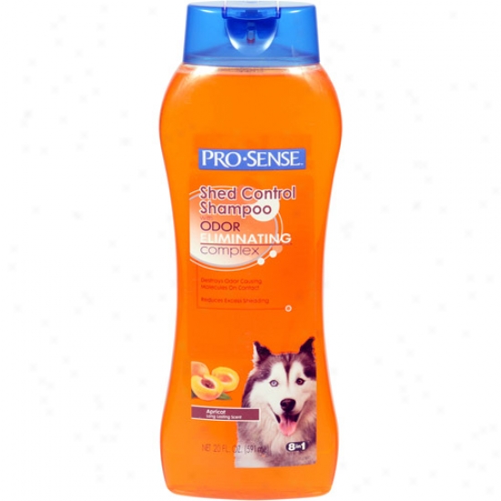 Pro-sense Shed Hinder Apricot Scent Dog Shampoo With Odor-eliminating Complex, 20 Oz