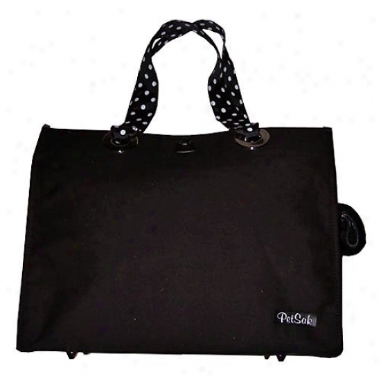 Puchibag Petsak Tote Black Canvsa Pet Carrier