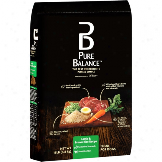 Pure Balance Dog Food, Lamb & Brown Rice Recipe, 15 Lb