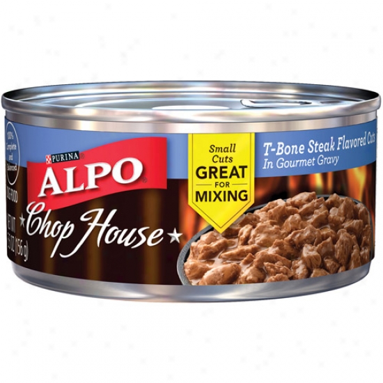 Purina Alpo Chop House T-bone Collop Flavored Cuts In Gourmet Gravy Canned Dog Food, 5.5 Oz