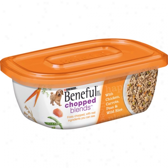 Purina Beneful Chopped Blends With Chicken, Carrots, Pes And Wild Rice Wet Dog Food, 10 Oz
