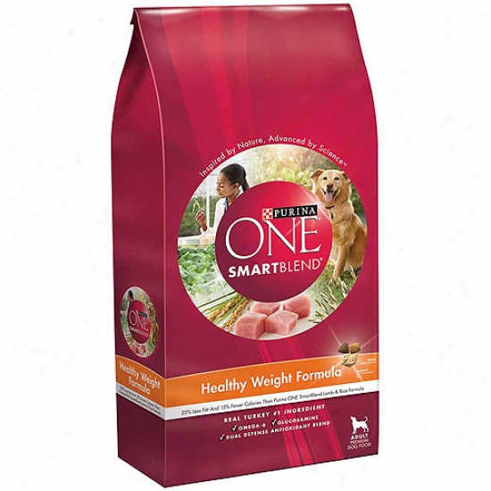 Purina One Dog Dry Smartblend Healthy Weight Adult Formula Dog Food, 8 Lbs