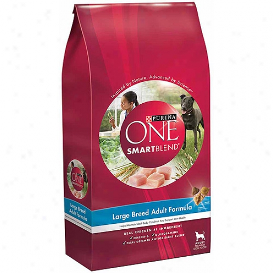 Purina One Dog Dry Smartblend Large Breed Adult Formula Dog Food, 31.1 Lbs