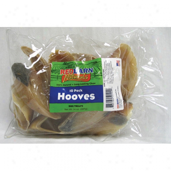 Redbarn Fondling Products Inc 3.5&& #039;' Natural Hooves Dog Entertainment (10-pack)