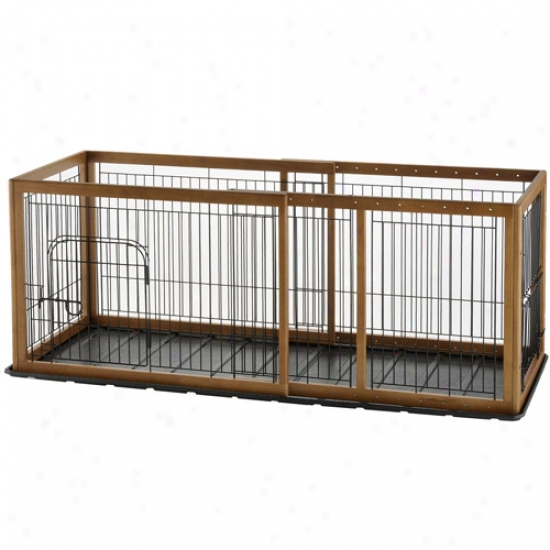 Richell Expandable Pet Pen With Floor Tray, Small
