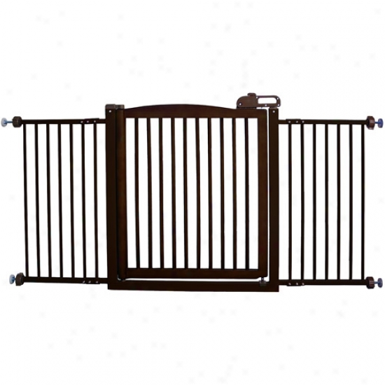Richell One-touch 150 Pet Gate, Coffee Bean Finish