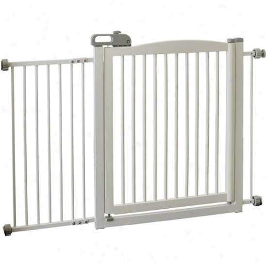Richell One-touch Pet Gate In White