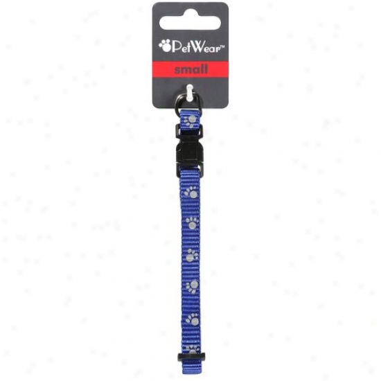 Rose America Corp. Petwear Small Reflective Collar, Bllue, 1ct
