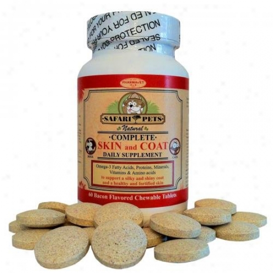 Safari Pets Natural Care Skin And Coat Supplement For Dogs And Cats