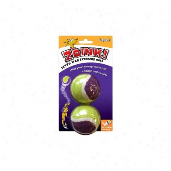 Sergeant's Zoink Perform N Go Extreme Balls Dog Toy - 2 Pack