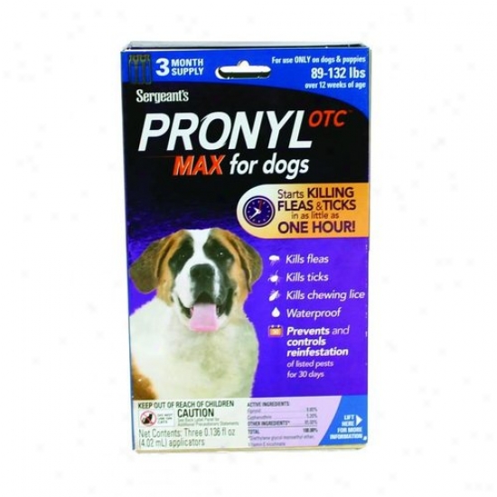 Sergeants Pet 02448 Pronyl Max Flea And Tick Topical Conducive to Dogs