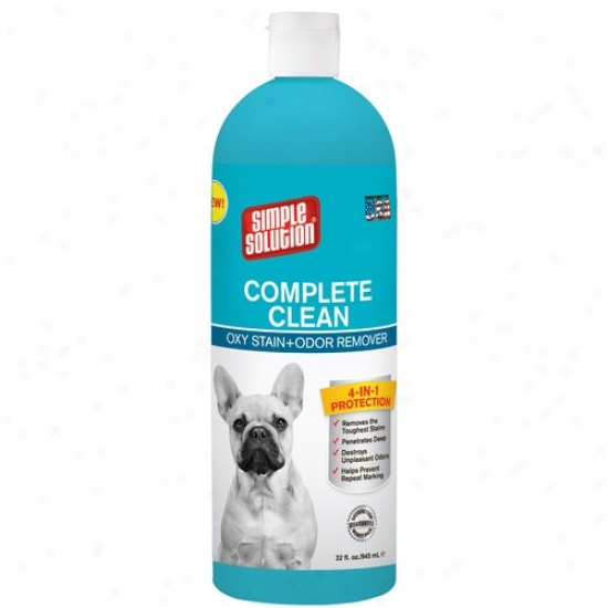 Simple Solution Complete Clean Oxy Stain And Scent Remover, 32 Oz