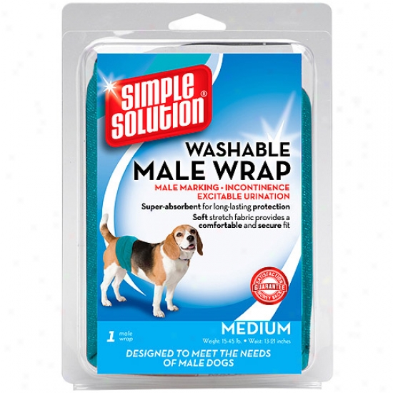 Simple Solution Washable Male Dog Wrap, Medium
