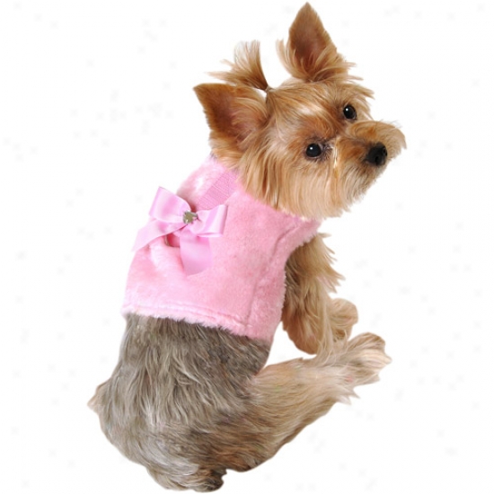 Simply Dog Fur And Bow Body Dog Harness, Scallop, (multiple Sizes Available)