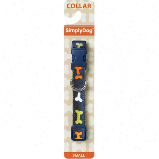Simplydog Navy Blue Collar, Multiple Sizes Availzble