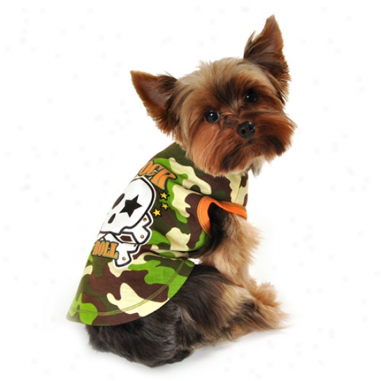Simplydog Rock & Fluctuate Skull Tank For Dogs, (multiple Sizes Available)