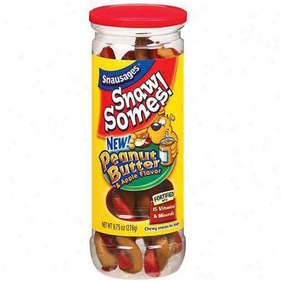 Snasages: Snawwsomes Peanut Butter & Apple Dog Snacks, 9.75 Oz