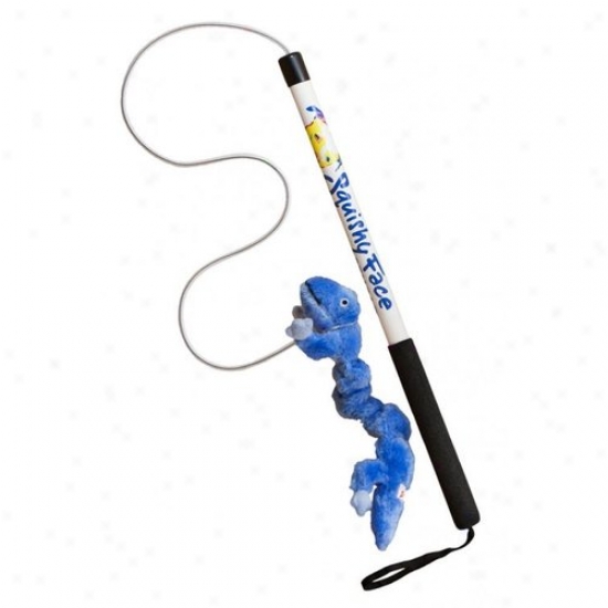 Squisby Face Studio Bwfpjr-zb Flirt Shaft Jr. Dog Exercise Toy Woth Blue Zanies Bungee Gecko Lure