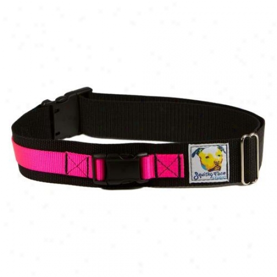 Squishy Face Sgudio Lb-ml-p Leash Belt Hands Free Dog Walking Harness Medium-large Neo Pink
