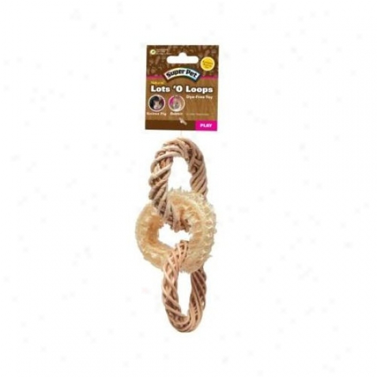 Super Favorite Natural Lots O Loops Toss Small Pet Toy