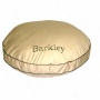 Everest Pet Twill Classic Round Pet Bed In Khaki With Sage Coridng