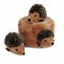Zippy Burrow Interactive Squeaky Plush Hide-and-seek Dog Toy Hedgehog Den