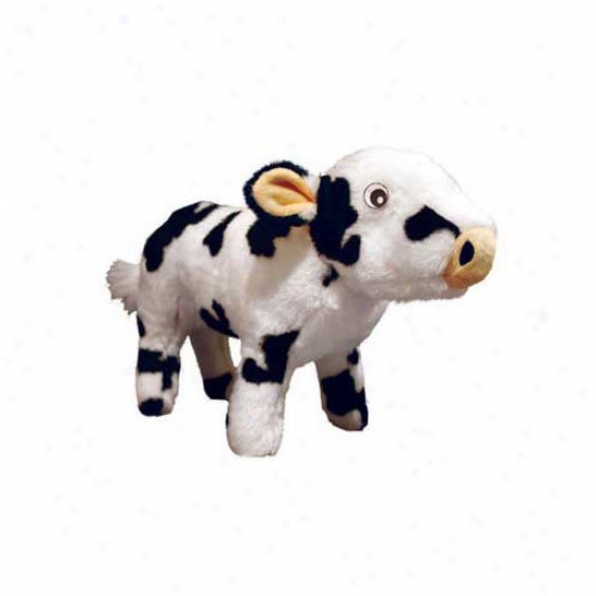 Tuffy's Pet Products Cassie Farm Cow Dog Toy