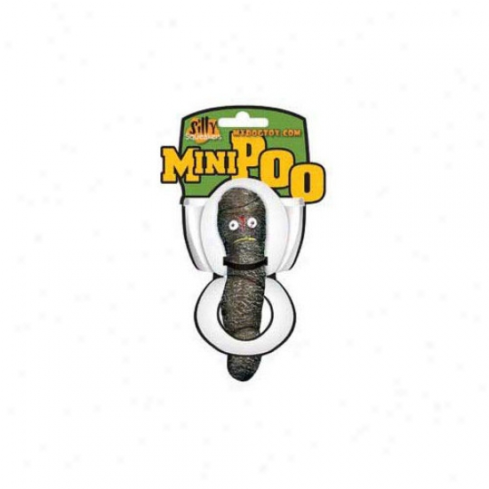 Tuffy's Pet Products Mini Poops Dog Toy In Brown