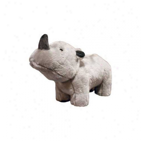 Tuffy'd Pet Products Rhoni Safari Rhinoceros Dog Toy