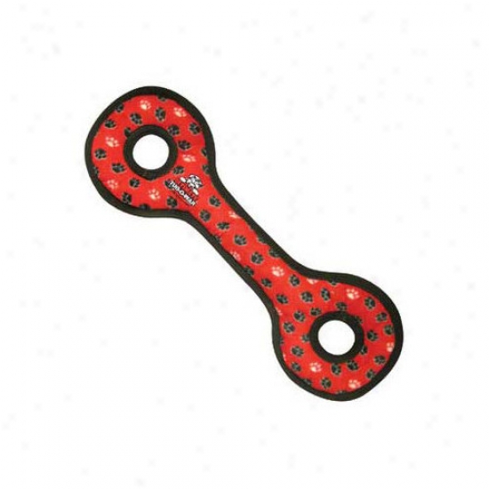 Tuffy's Pet Products Last Tug-o-war Dog Toy In Red Paws