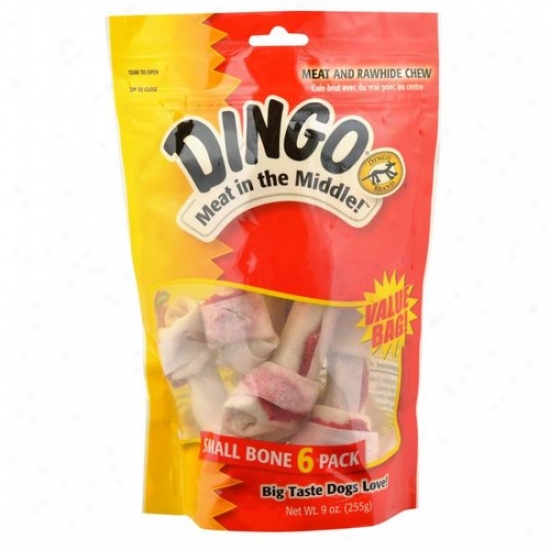 United Pet Group 95005 Small White Rawhide Dog Bones 6 Count