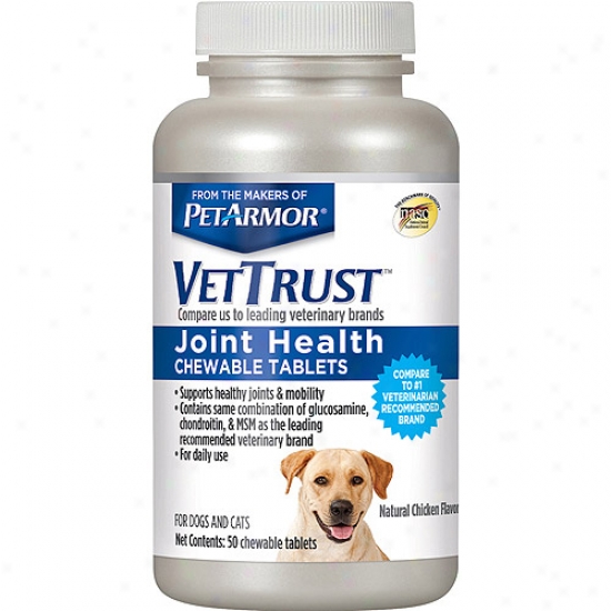 Vettrust Joint Health Chewable Tablets For Dogs & Cats, 50 Calculate