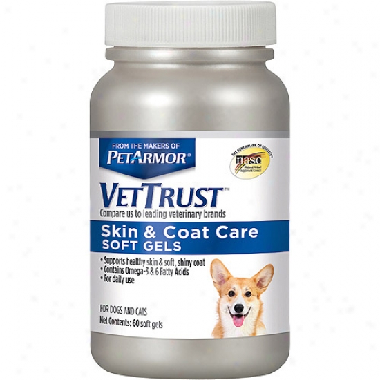 Vettrust Skin & Cover Care Soft Gelz For Dogs & Cats, 60 Count