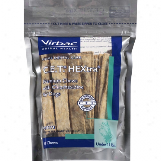 Virbac Cet Hextra Chews Dog Treat (30 Count)