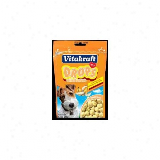 Vitakraft Banana Drops Dog Tret - 8.8 Oz.