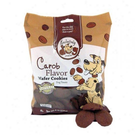 Wafer Cookies - Carob Flavor - 8 Oz. Package - Case Of 12