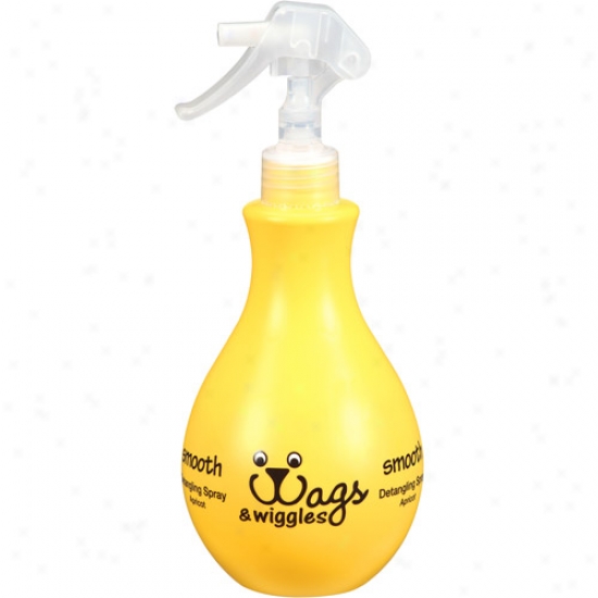 Wags & Wiggles Smooth Detangling Apricot Dog Coat Spray, 12 Fl Oz