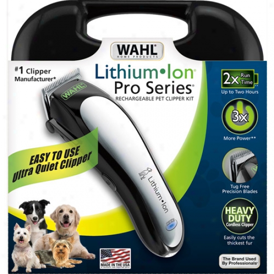 Wahl Lithium Ion Pro Series Rechargeable Pet Clipper Kit