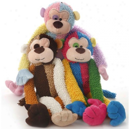 Walmart Plush Multicrew Monkey Dog Toy