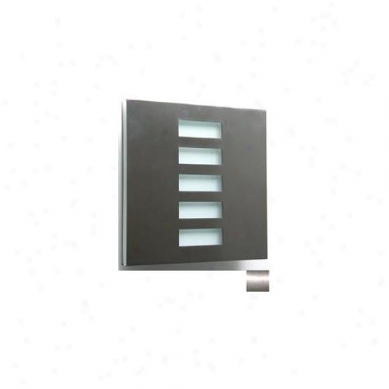 Wpt Desibn Basic Techo - Bs - Ja Flush Mount Jalousie - Brushed Stainless
