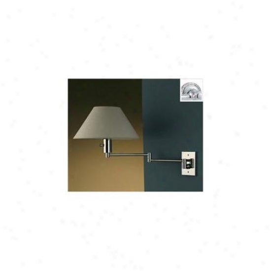 Wpt Design Imago Pared  - Cr Swing Arm Sconce - Polished Chrome